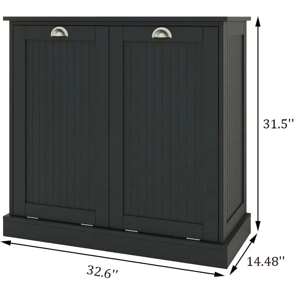 Laundry Hamper Cabinet, with Removable Basket