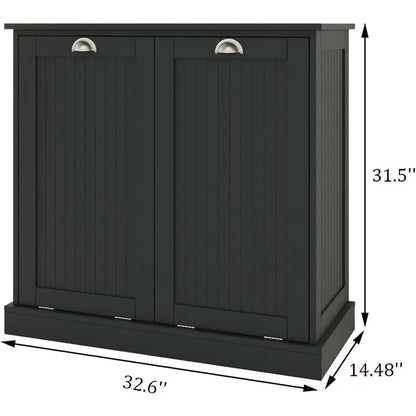 Laundry Hamper Cabinet, with Removable Basket