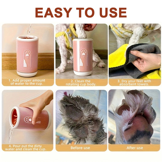pet paw cleaner cup for dogs and cats