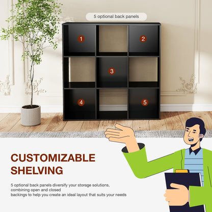Open Wooden Bookshelf for any Living Area