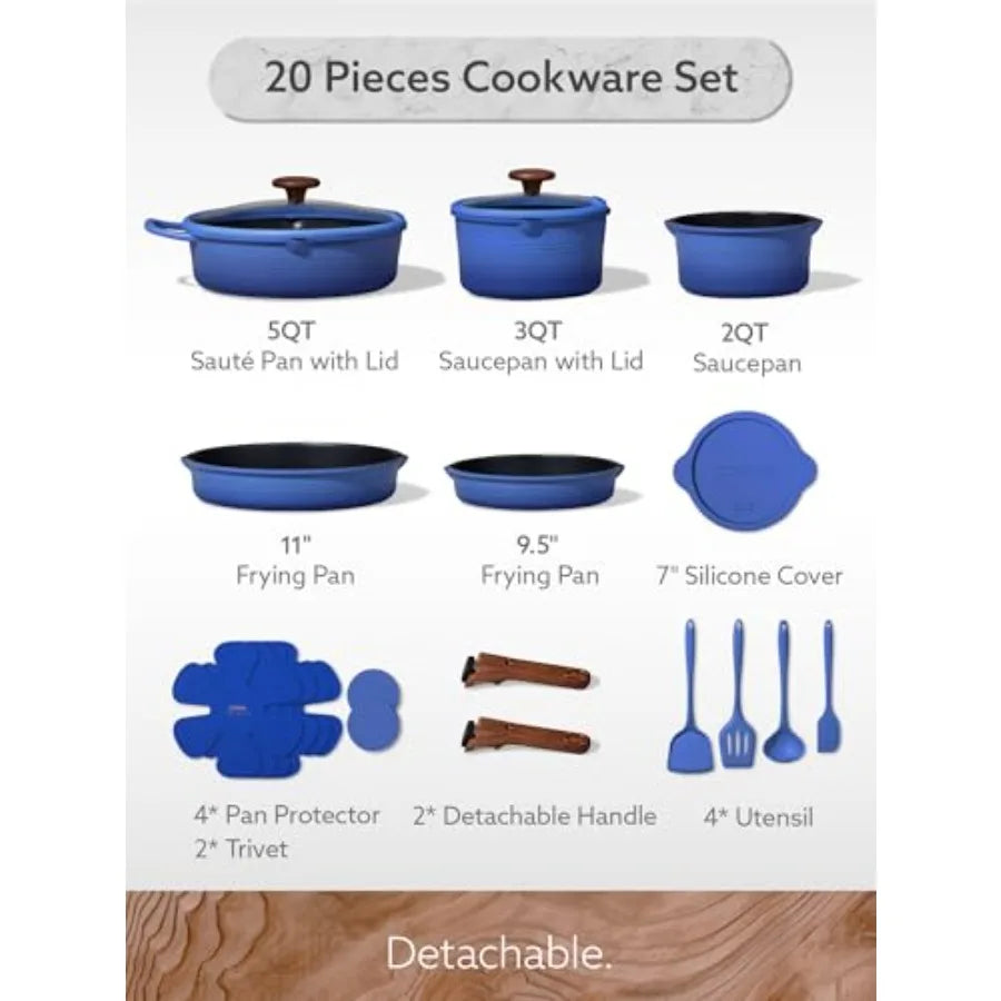 Titanium Cookware with Non-Stick Cooking