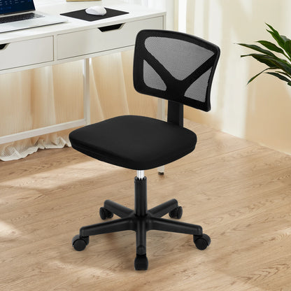 Computer Chair, Lumbar Support, Armless, Rolling Swivel