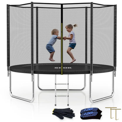 Outdoor Trampoline with Safety Enclosure Net