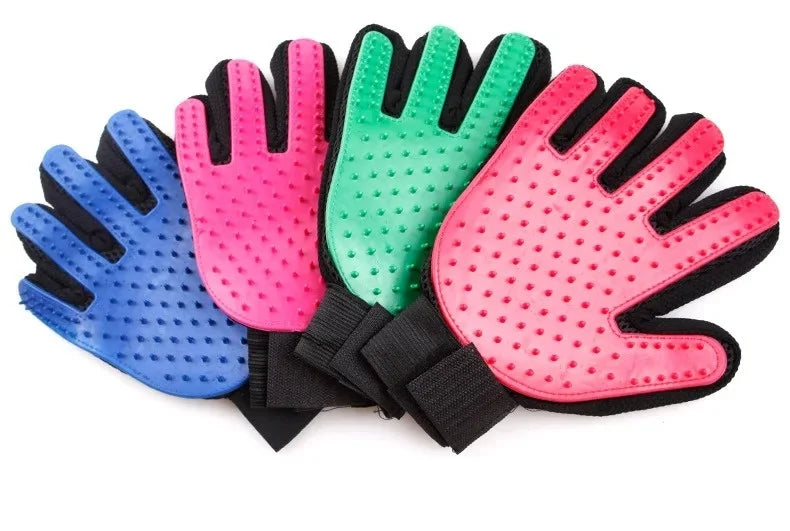 pet grooming glove deshedding tool
