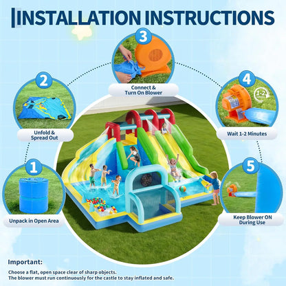 Inflatable Bounce House with Blower
