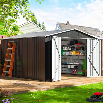 Metal Garden Shed with Updated Frame Structure