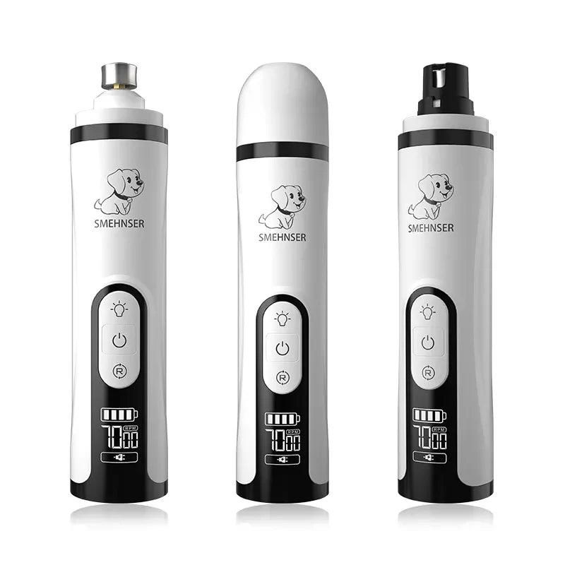 electric pet nail grinder With LED Light