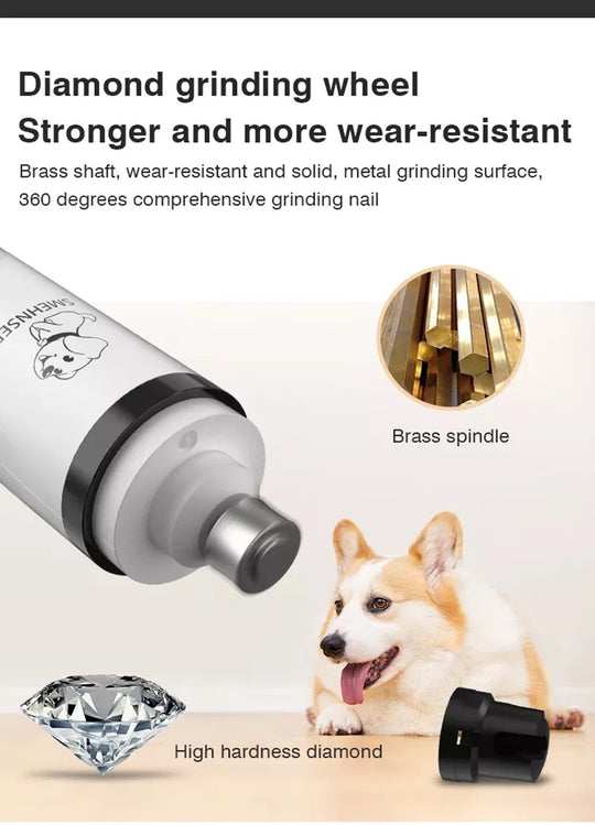 electric pet nail grinder With LED Light