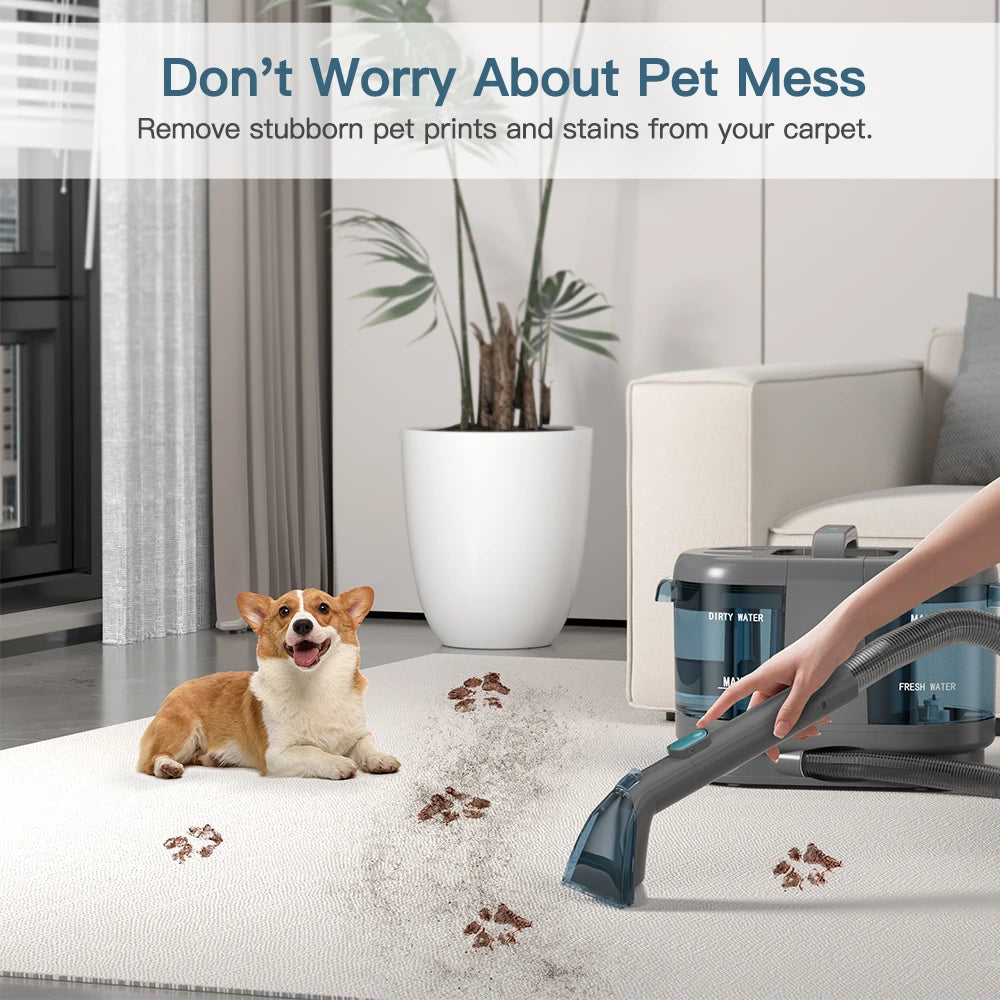 Cordless Carpet & Spot Vacuum Cleaner with Wet Sprayer
