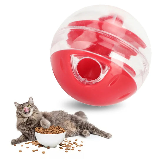 interactive cat treat dispensing ball