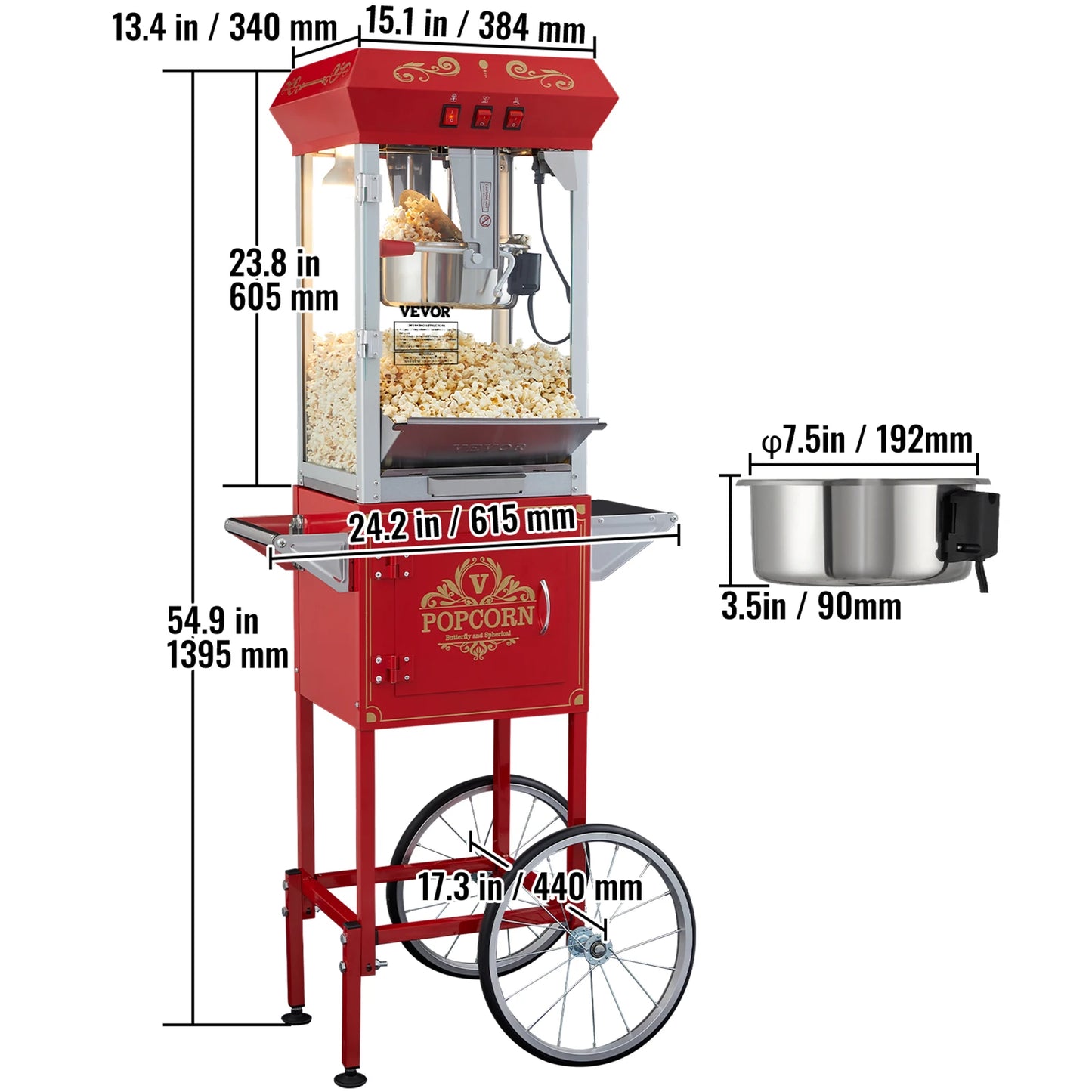 Commercial Electric Popcorn Machine