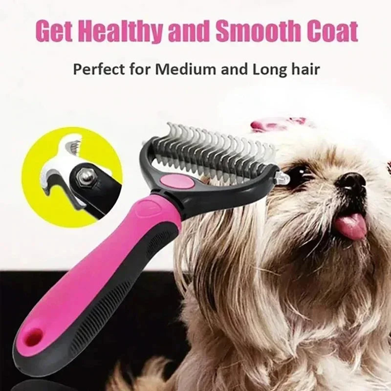 self cleaning deshedding brush for pets