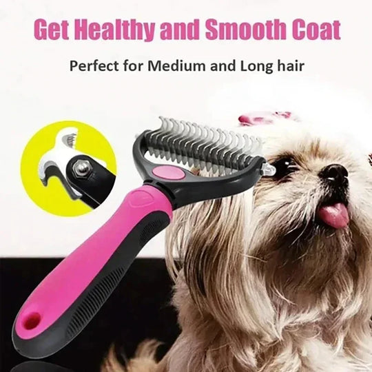 self cleaning deshedding brush for pets