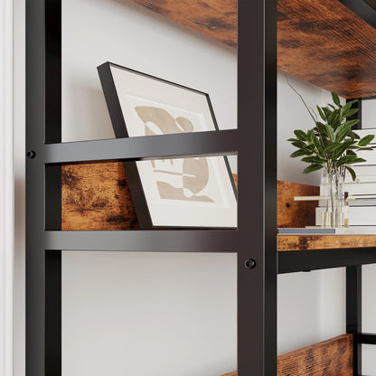 Corner Bookcases with Metal Frame for Living Room