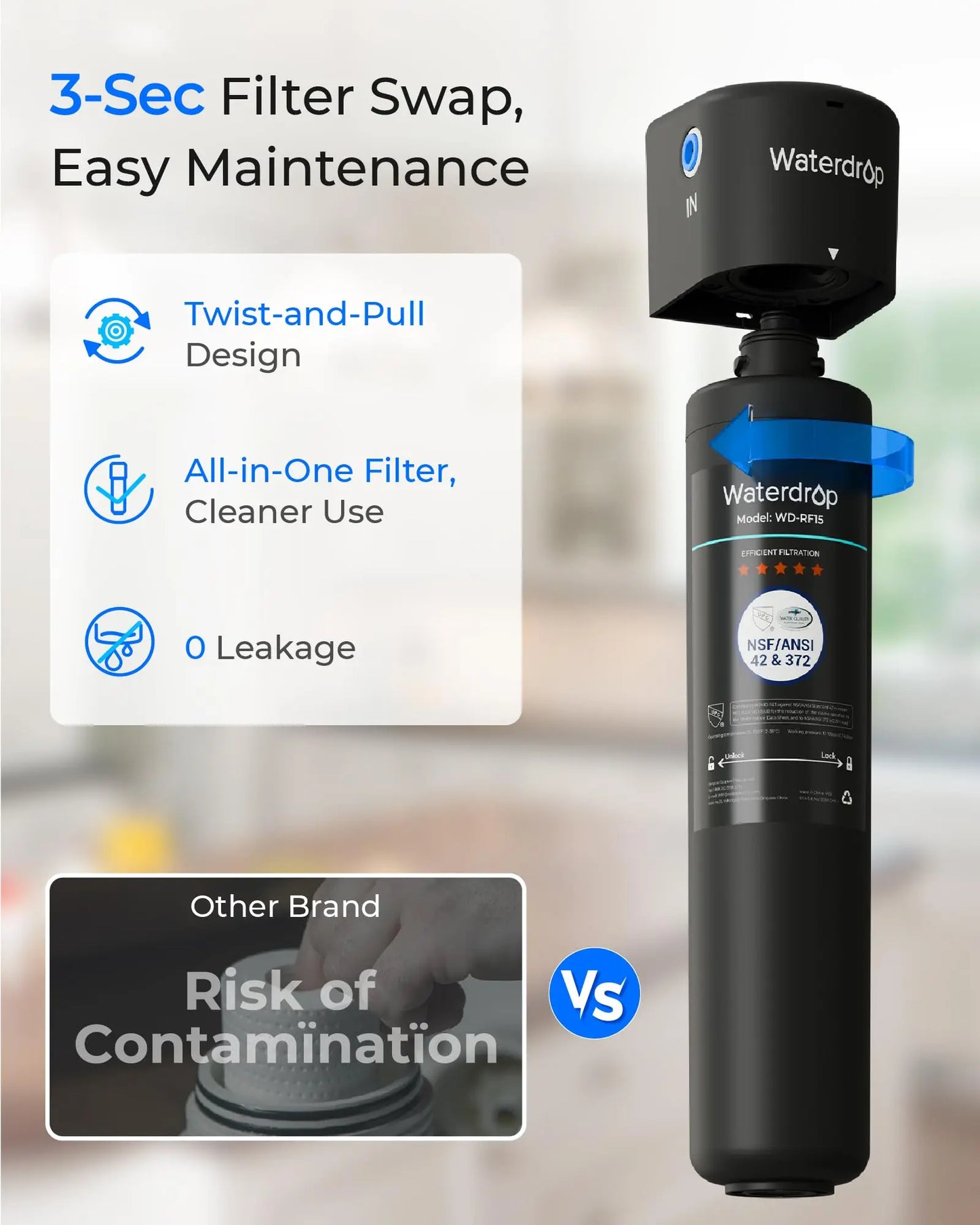 Under Sink Water Filter System, 2 Years
