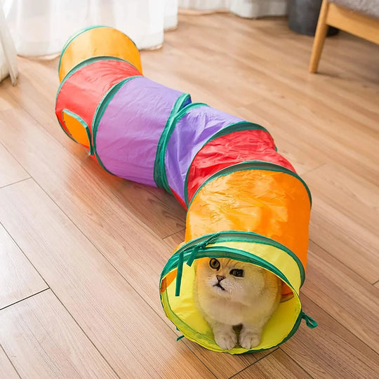 Cat Tunnel Tube Foldable Cat Toys Kitty Training