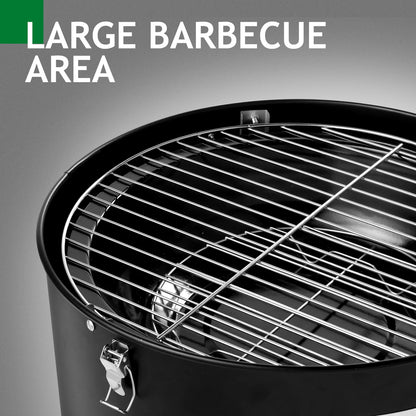 Vertical Steel Charcoal Smoker for Outdoor Cooking
