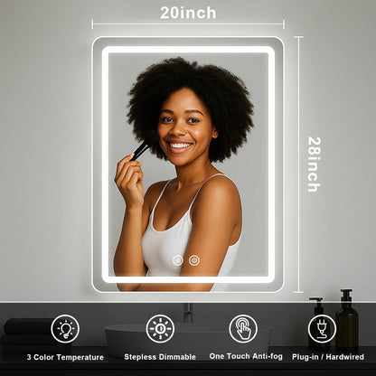 LED Bathroom Vanity Mirror with Backlit Lights