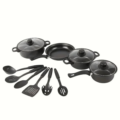 Nonstick Cookware Set - with Utensils