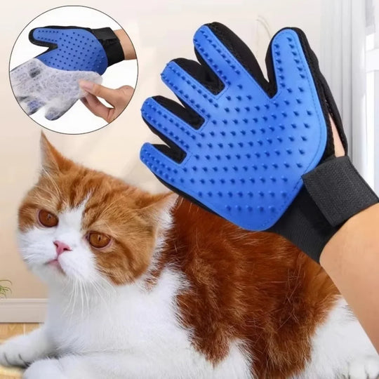 pet grooming glove deshedding tool