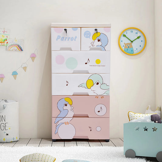 Dresser Storage, Rolling Parrot Plastic with locks
