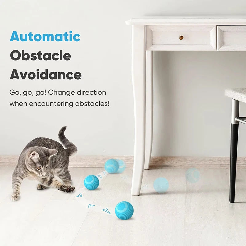 interactive automatic cat toy ball