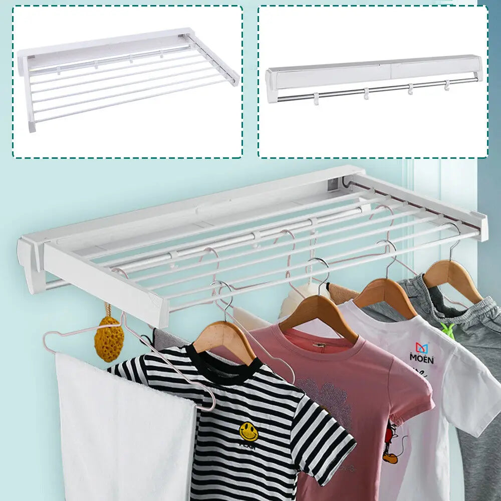 Wall-Mounted Laundry Drying Rack