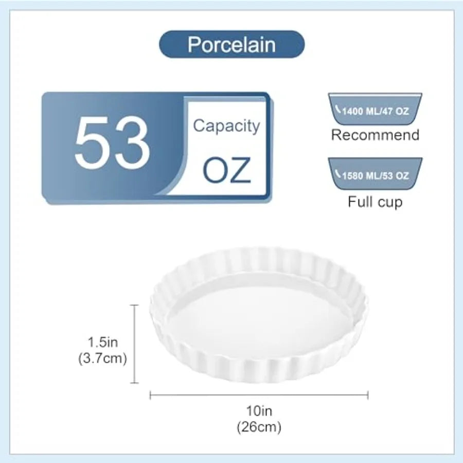 Porcelain Pie Pan