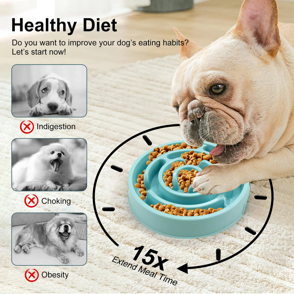 non slip slow feeder dog bowls