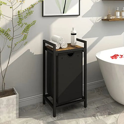 Laundry Hamper with Removable Laundry Bag and Top Shelf