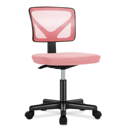 Computer Chair, Lumbar Support, Armless, Rolling Swivel