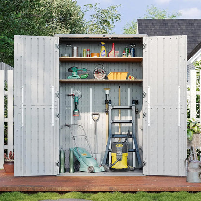 Outdoor Vertical Storage Shed