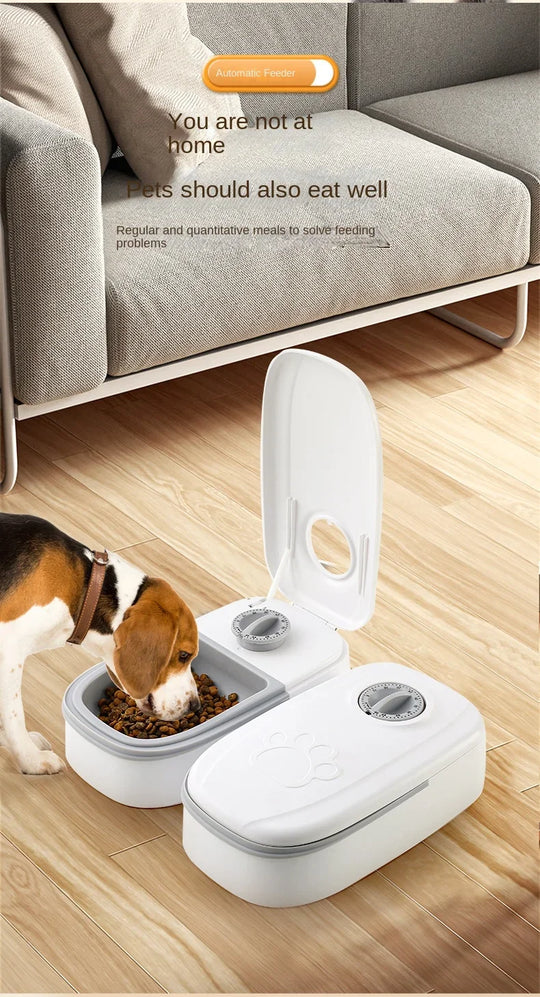 automatic dog cat feeder water bowl