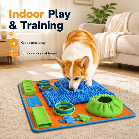 dog snuffle mat for mental stimulation