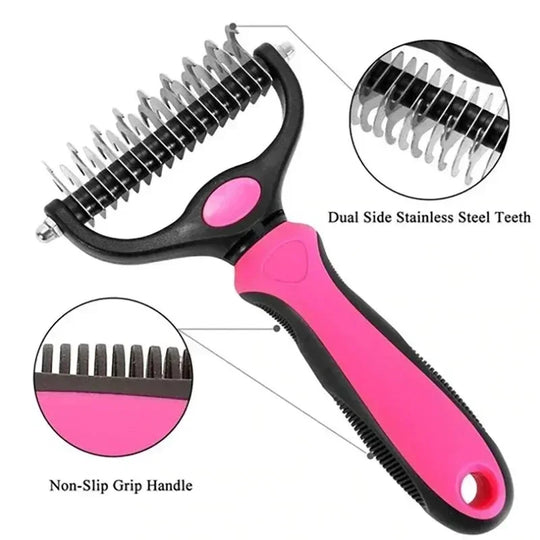 self cleaning deshedding brush for pets